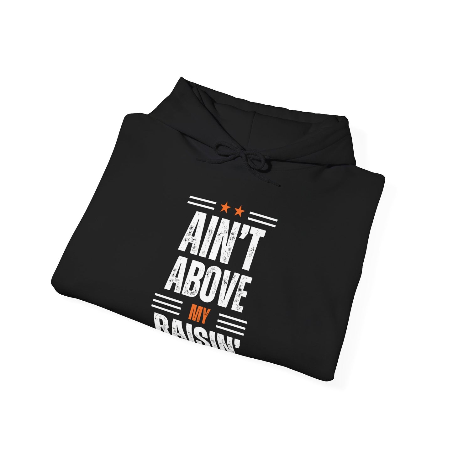 "Ain't Above My Raisin'" Hooded Sweatshirt