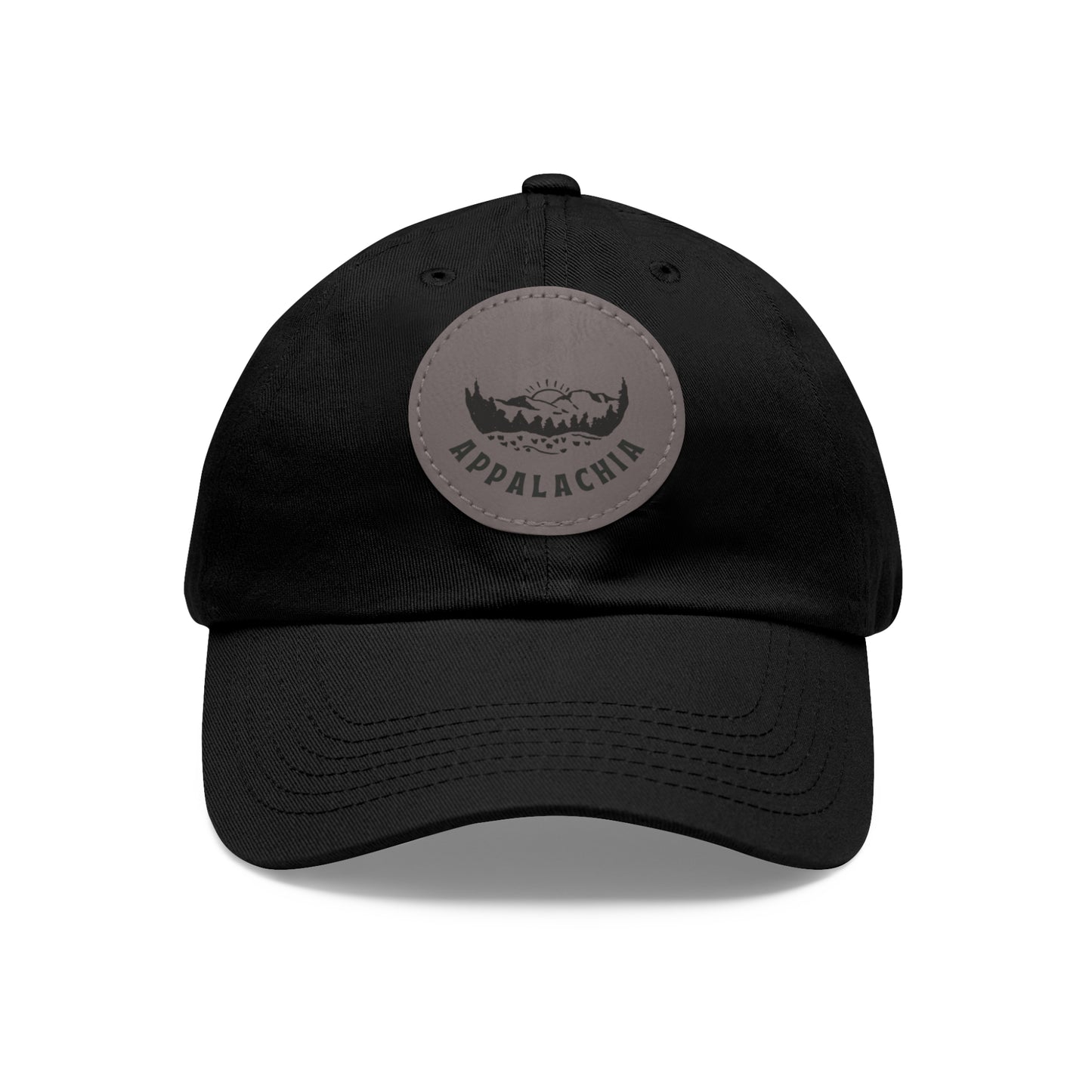 "Appalachia" Hat with Leather Patch (Round)